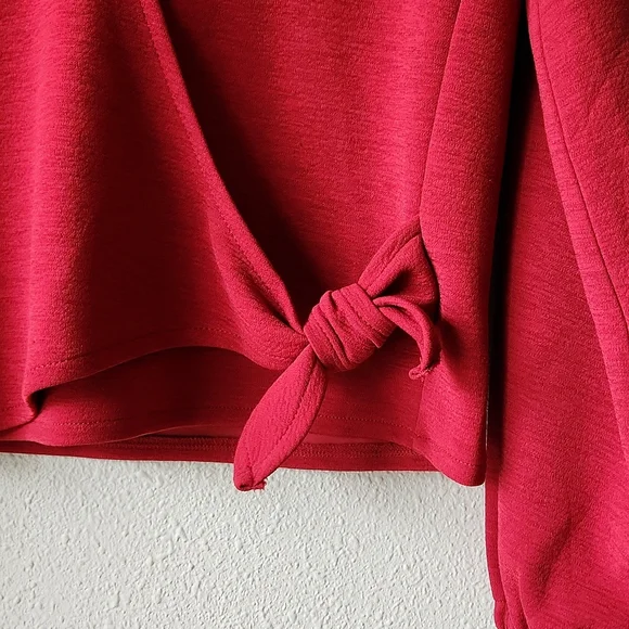 Madewell Texture & Thread Crepe Wrap Top Size S - Picture 3 of 12